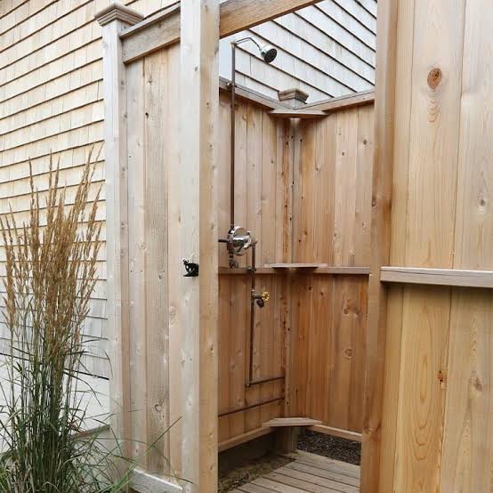 outdoor shower installation nantucket